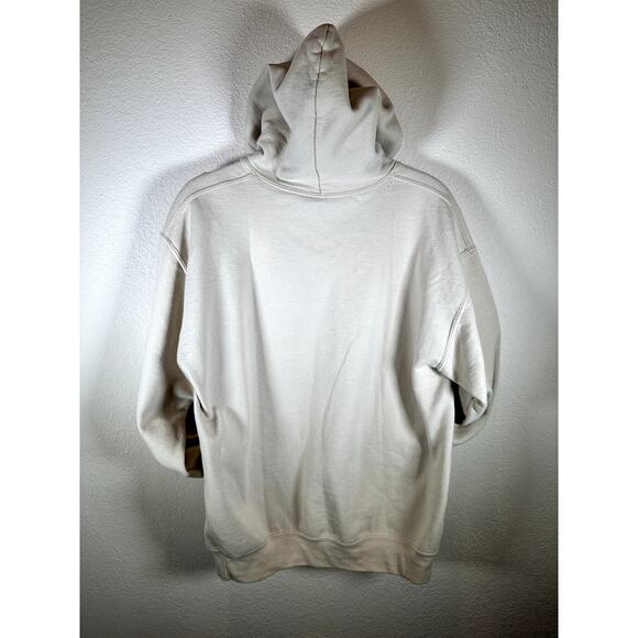 Keith Haring Hooded Sweatshirt Men’s/Unisex M Beige Colorful Logo Front Pocket - Picture 2 of 10